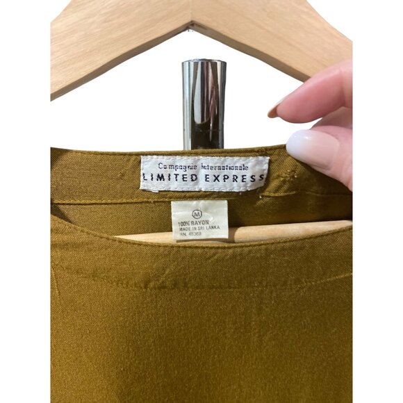 Limited Express Mini Shift Dress Brown Size M Vintage - Picture 3 of 13